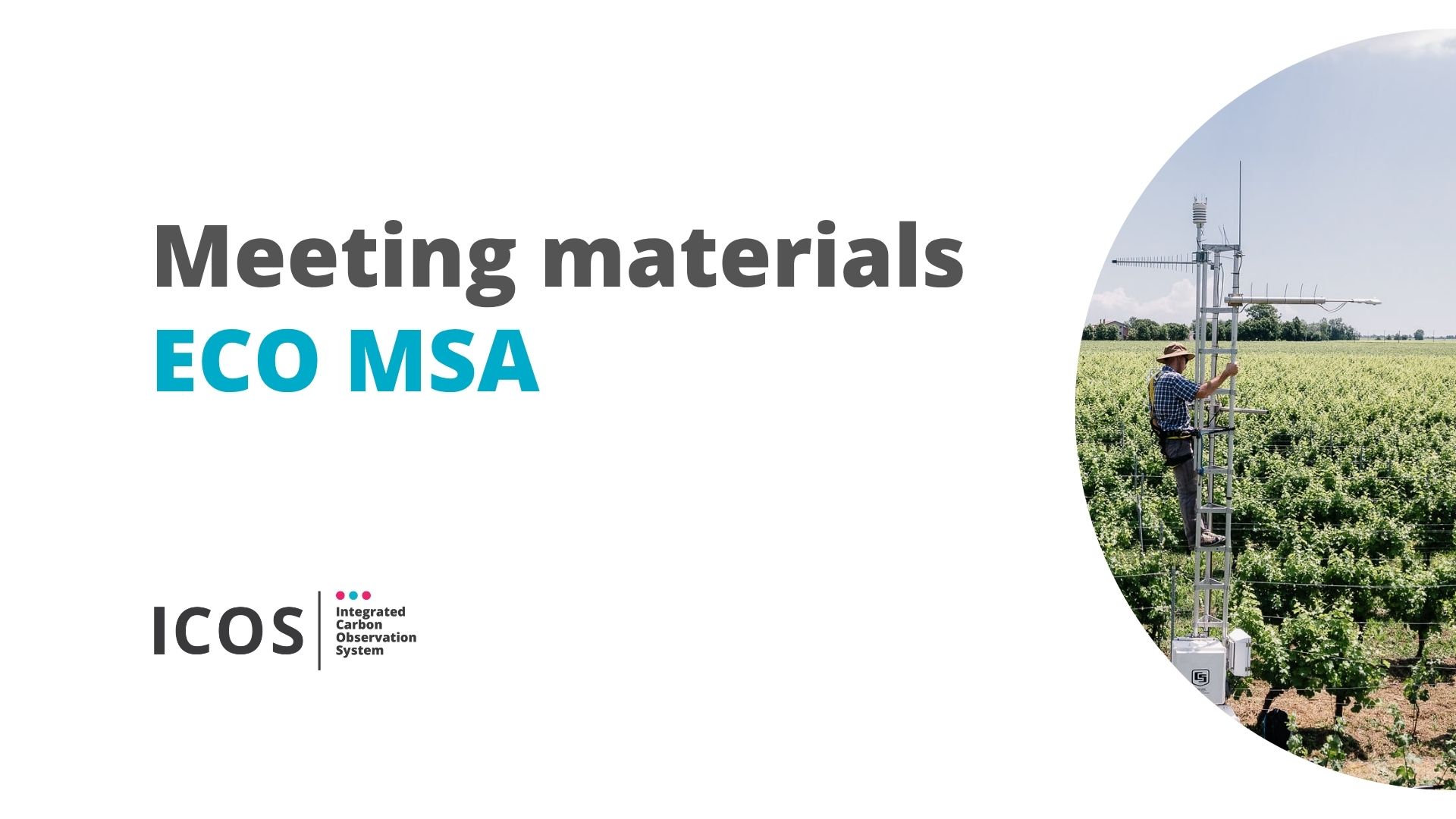 ECO MSA meeting materials