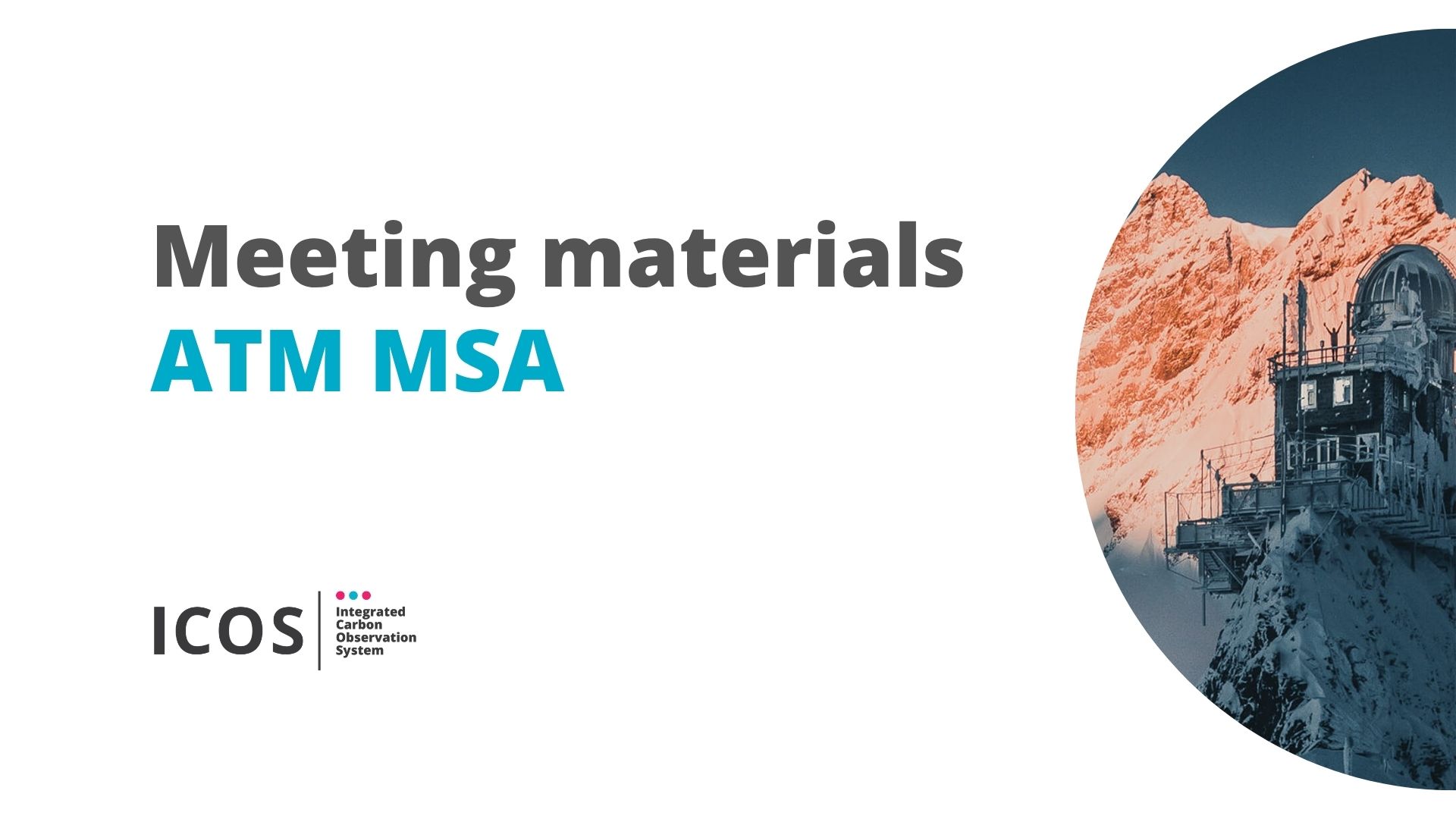 ATM MSA meeting materials
