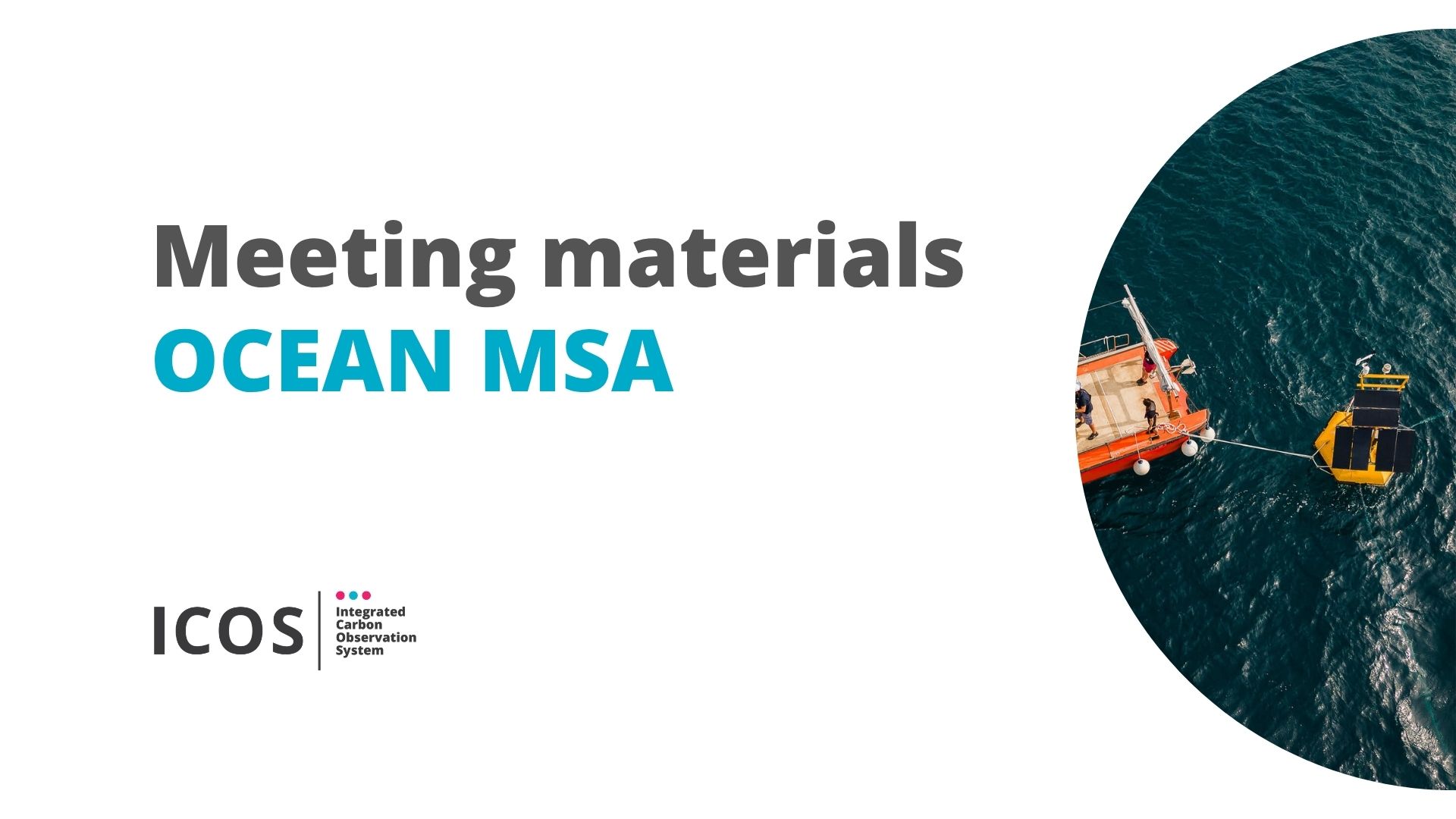 Ocean MSA meeting materials