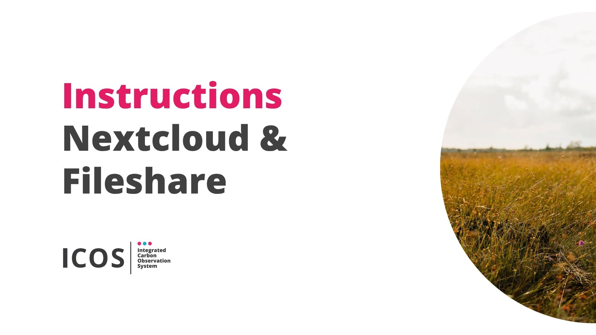 Nextcloud and Fileshare instructions