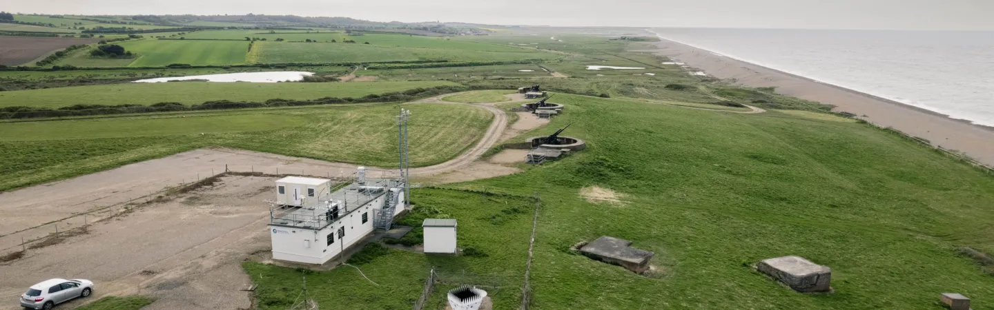 Aerial photograph of Weybourne station