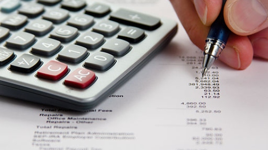 Calculator and pen