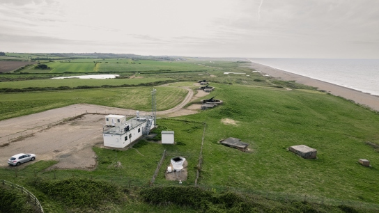 Aerial photo of Weybourne station