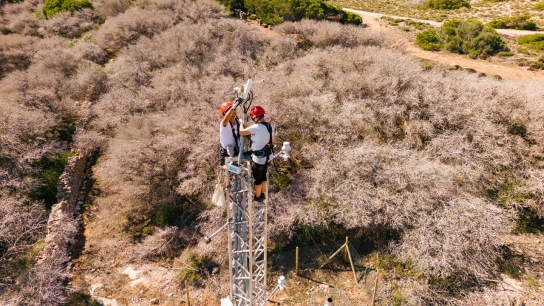 Lampedusa Ecosystem station pictured from above