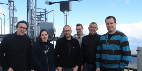 Scientists at Puy de Dôme