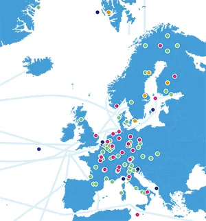 ICOS Stations map