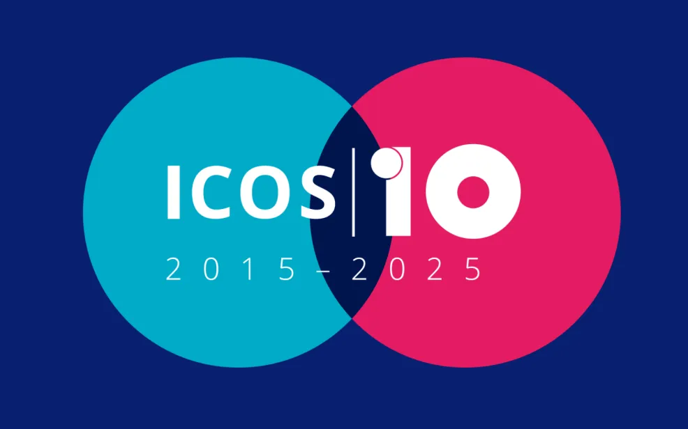 ICOS 10 year anniversary logo