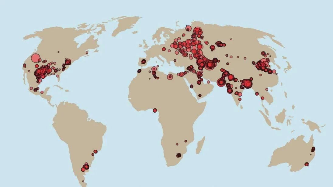 Methane hotspots